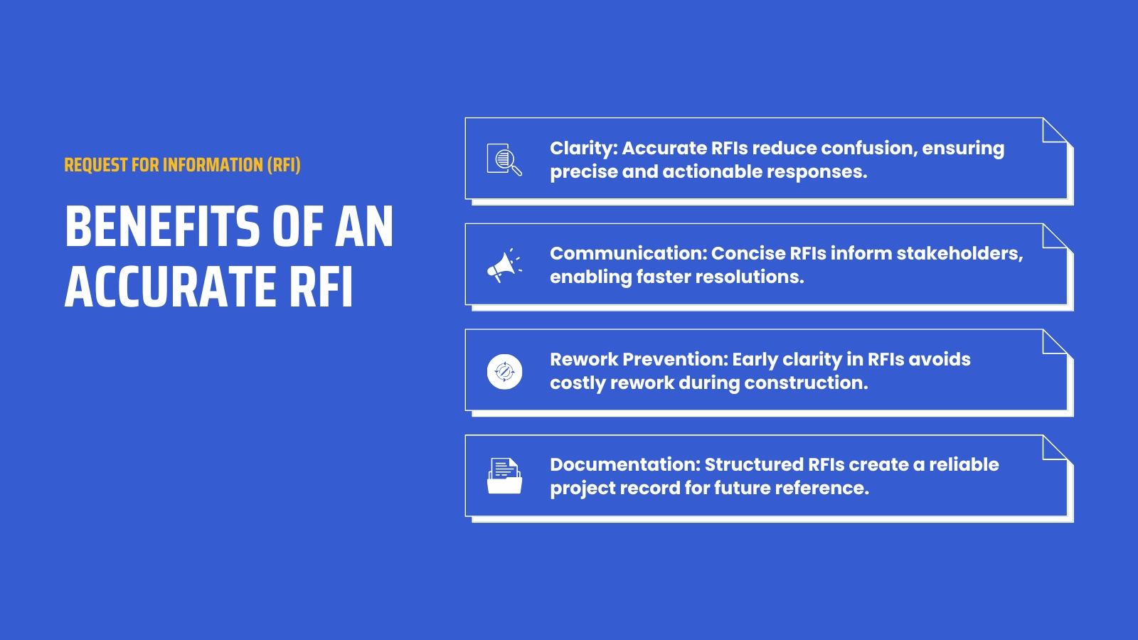 What are the Benefits of an Accurate RFI?