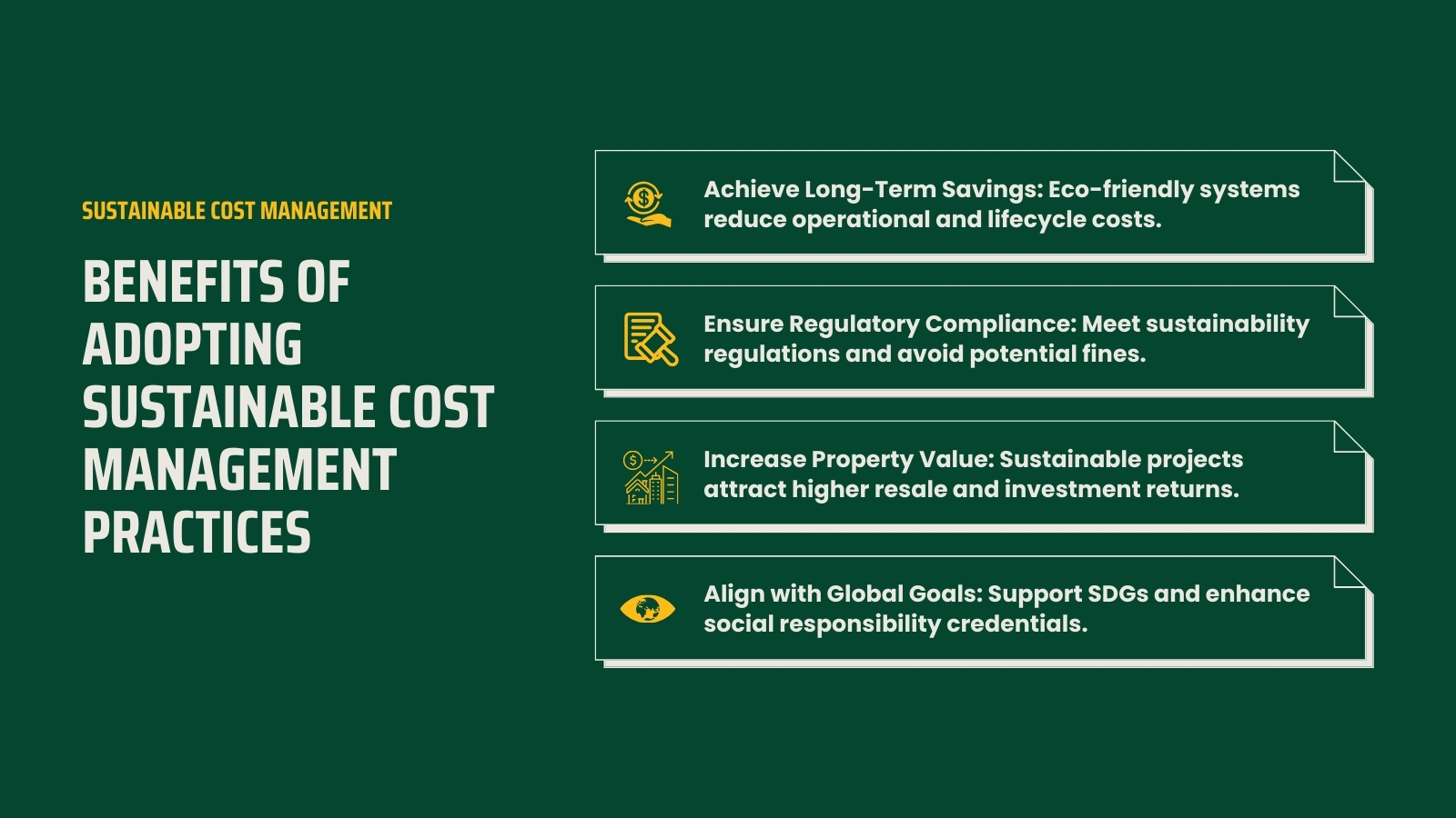 Benefits of Adopting Sustainable Cost Management Practices