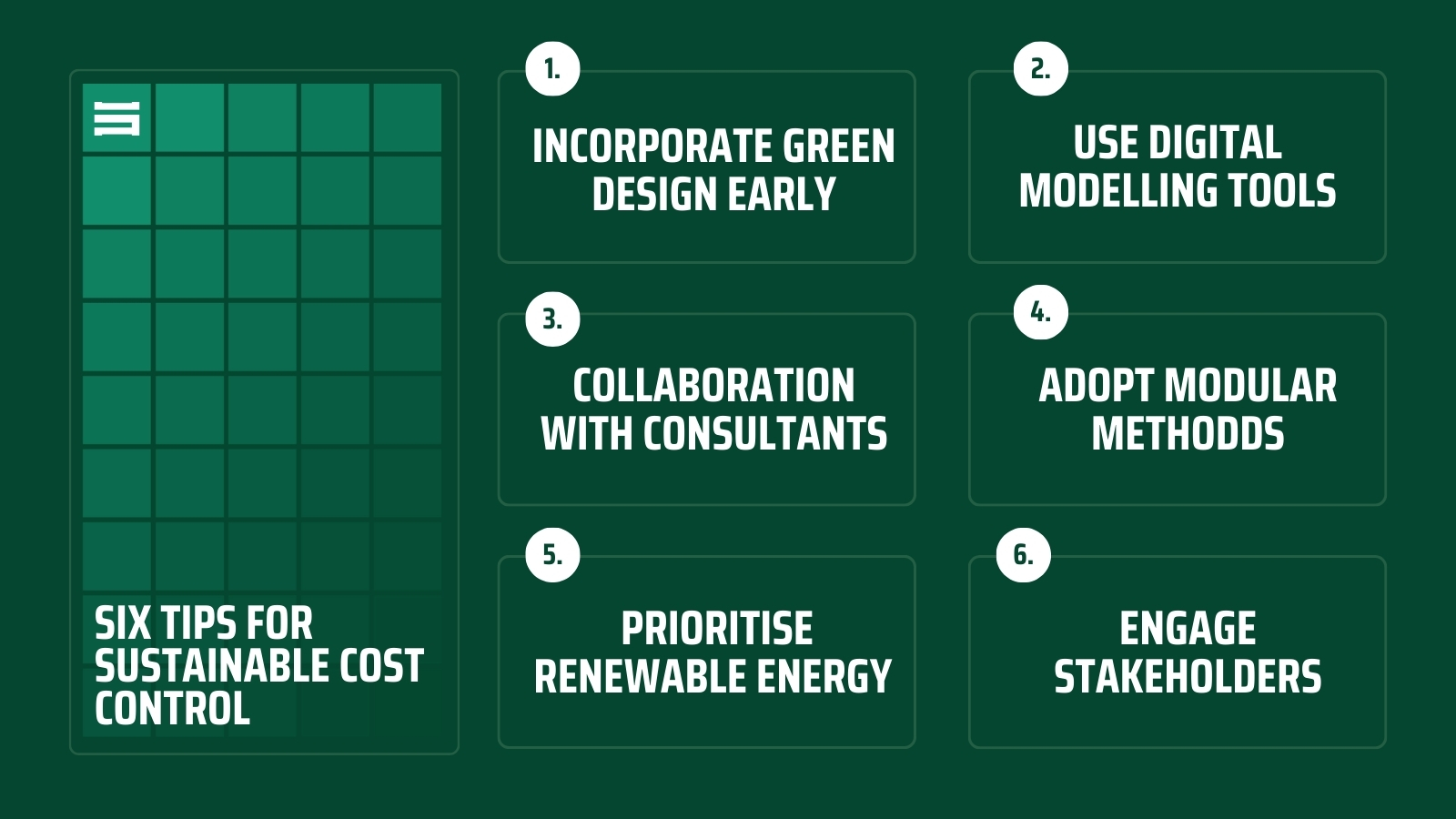 Six Tips For Sustainable Cost Control