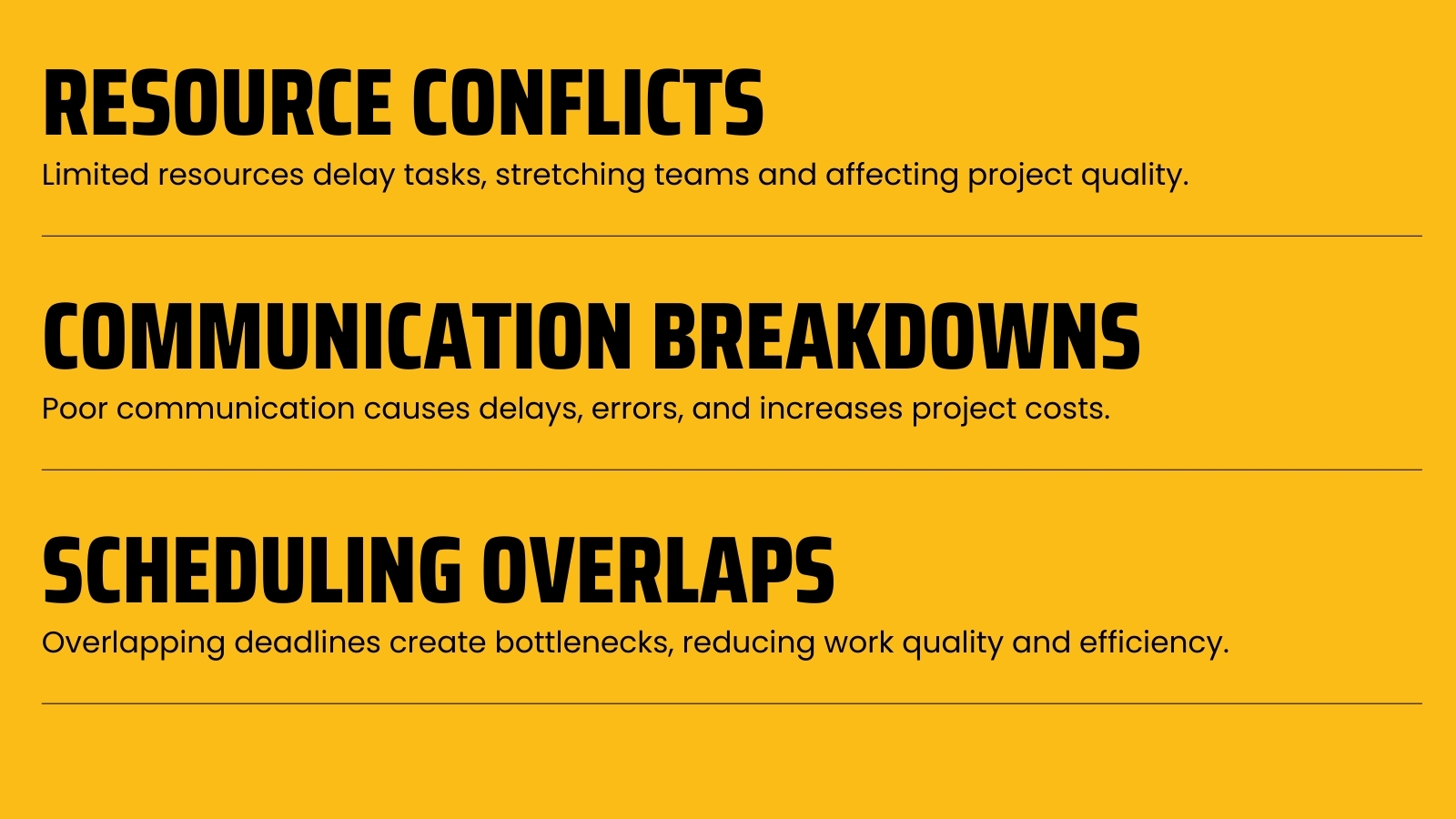 Challenges in Managing Multiple Projects