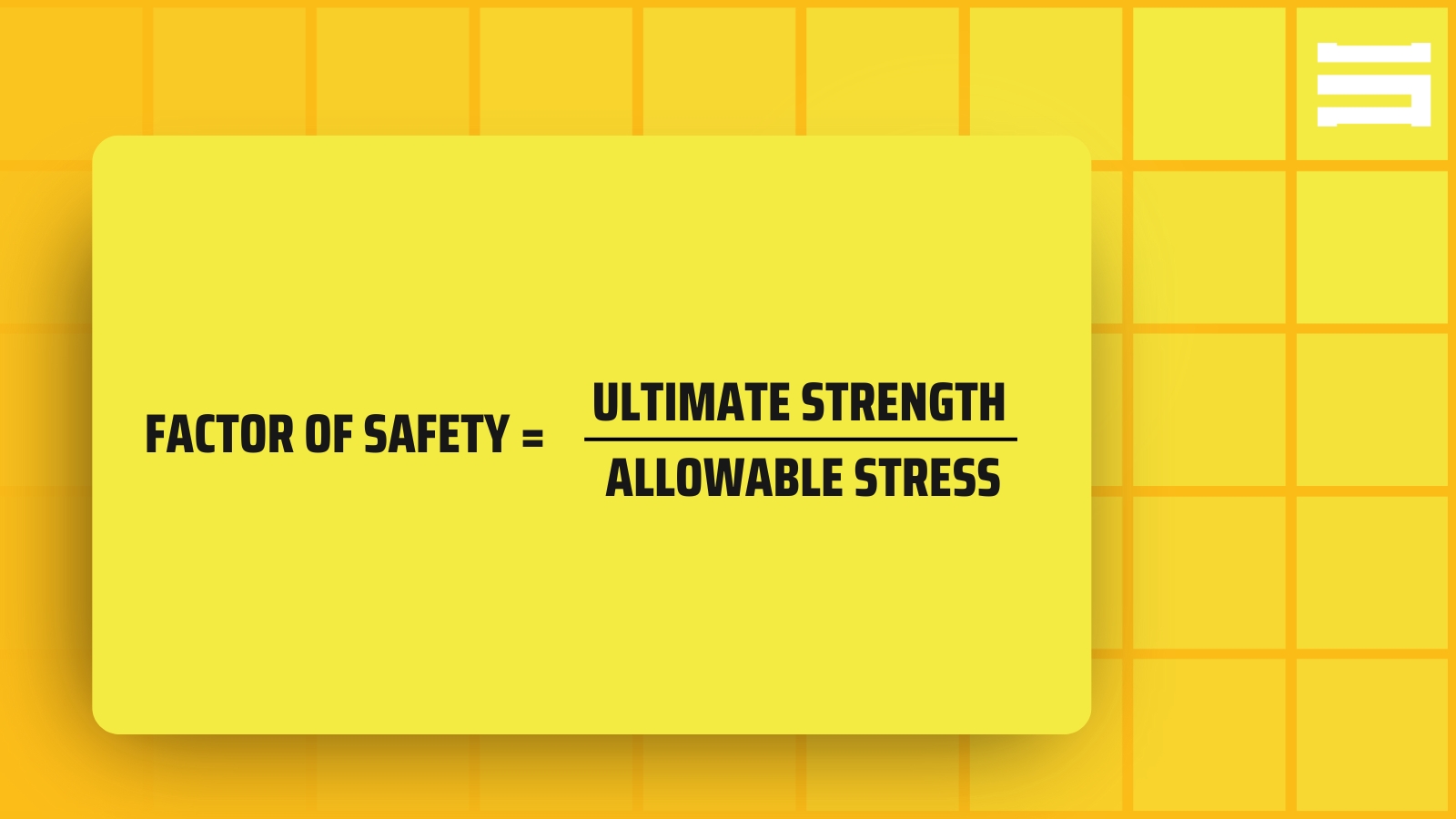Factor of Safety Equation, Formula in Civil Engineering Factor of Safety Equation, Formula in Civil Engineering